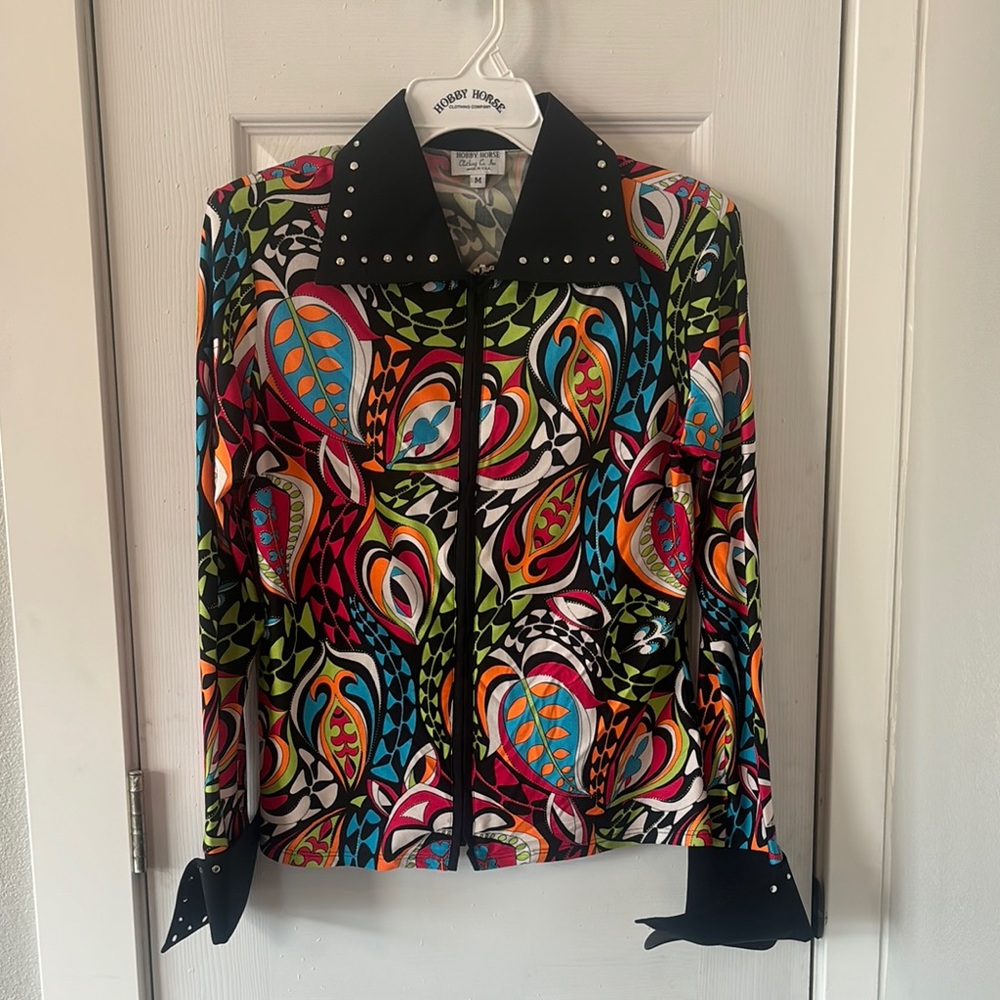Colorful Geometric Print Women's Top